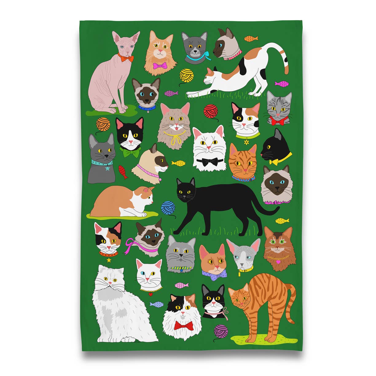 Naked Decor - Kitty Cats Parade Tea Towel