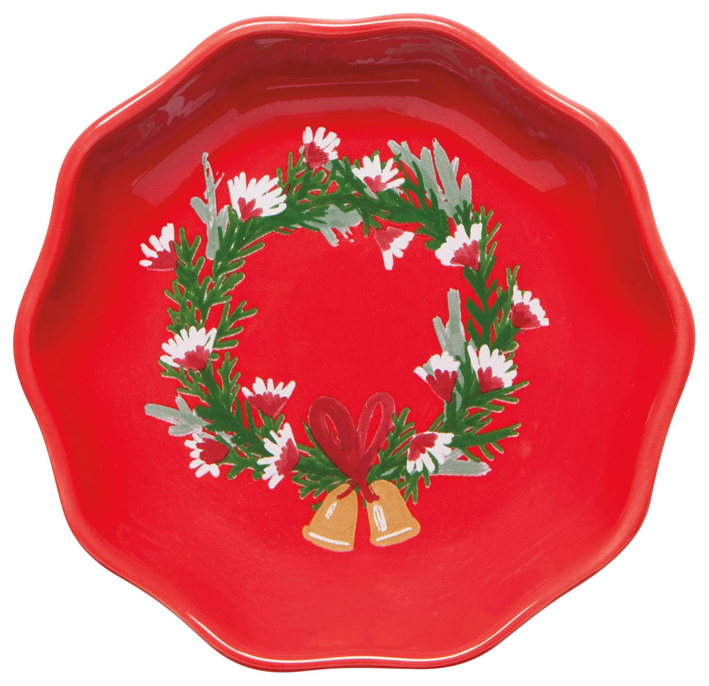 Now Designs by Danica - Wreaths Shaped Christmas Pinch Bowls