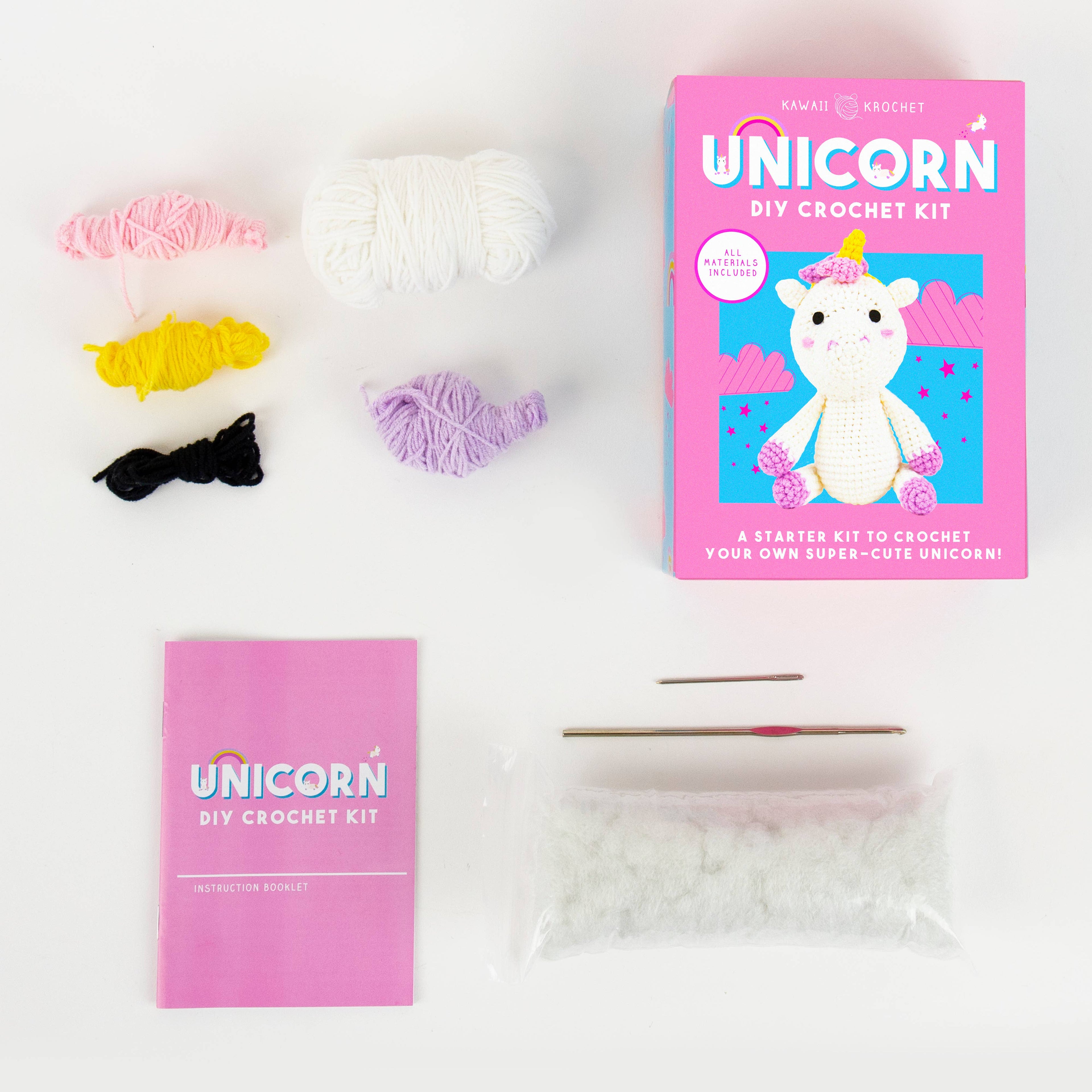 Gift Republic - Cute Unicorn DIY Kawaii Crochet Kit