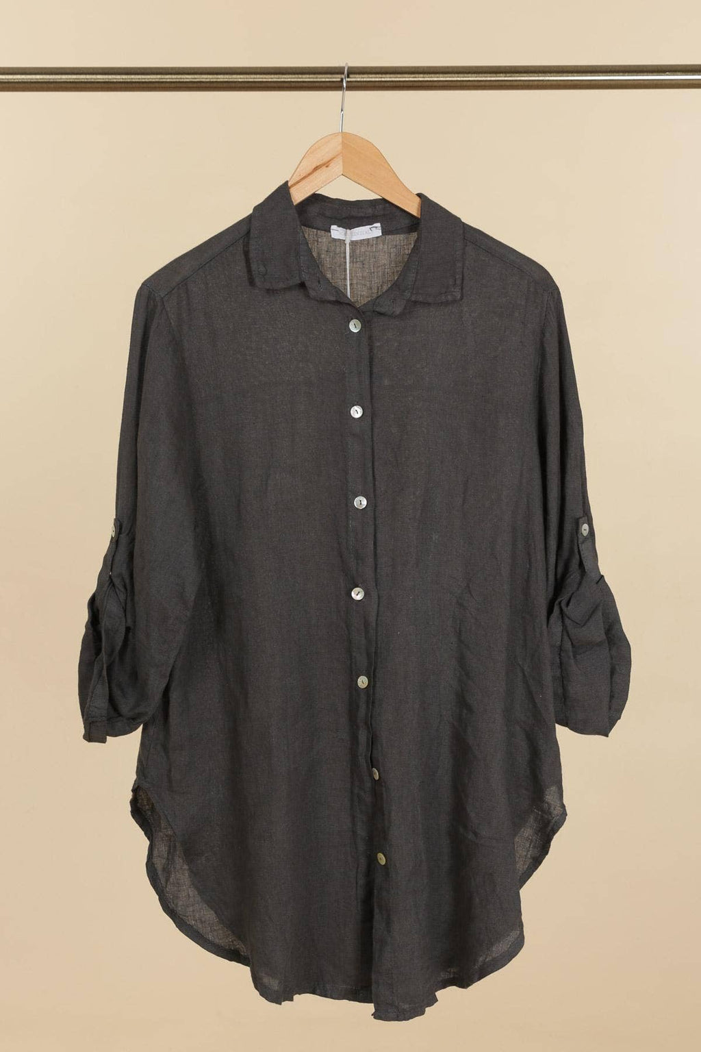 la maison des fibres naturelles - 100% linen shirt 620159