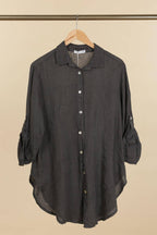 la maison des fibres naturelles - 100% linen shirt 620159