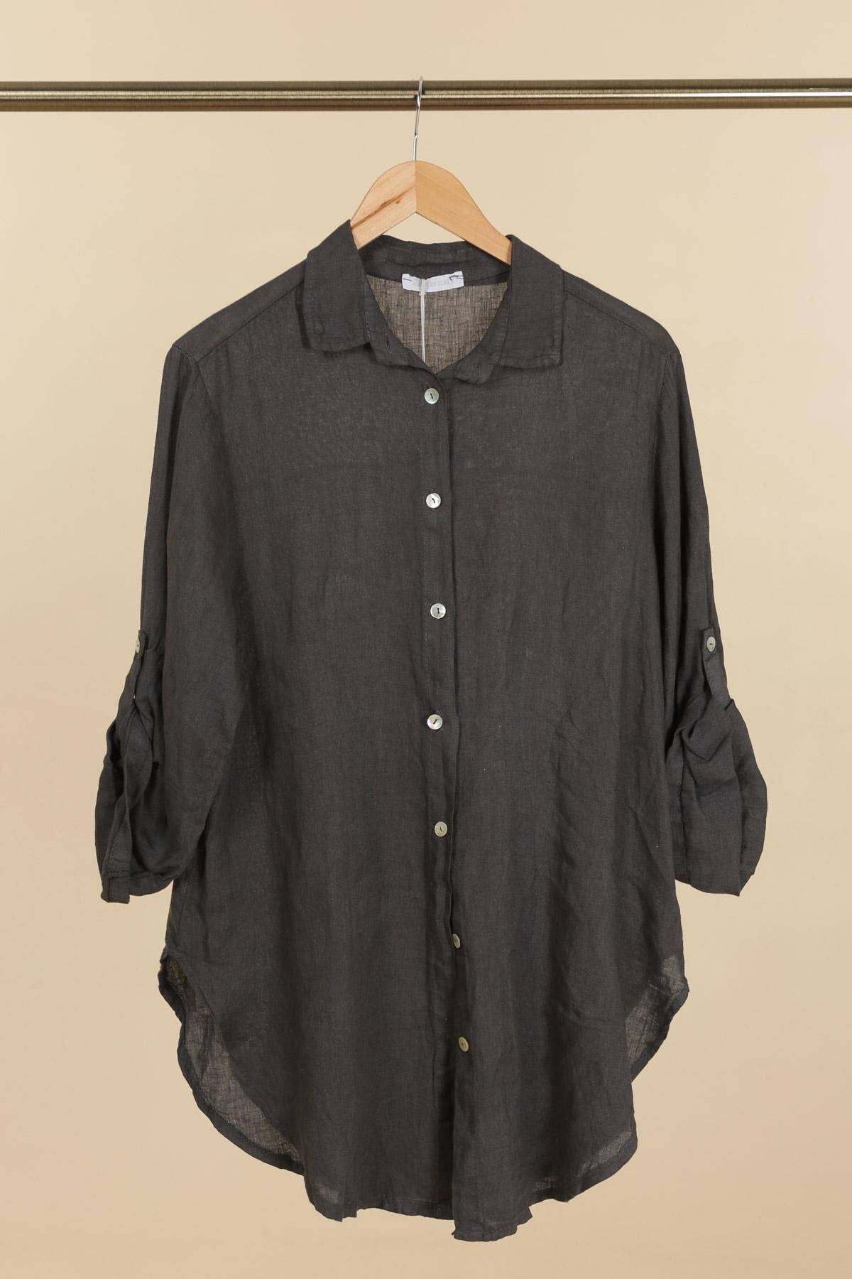 la maison des fibres naturelles - 100% linen shirt 620159