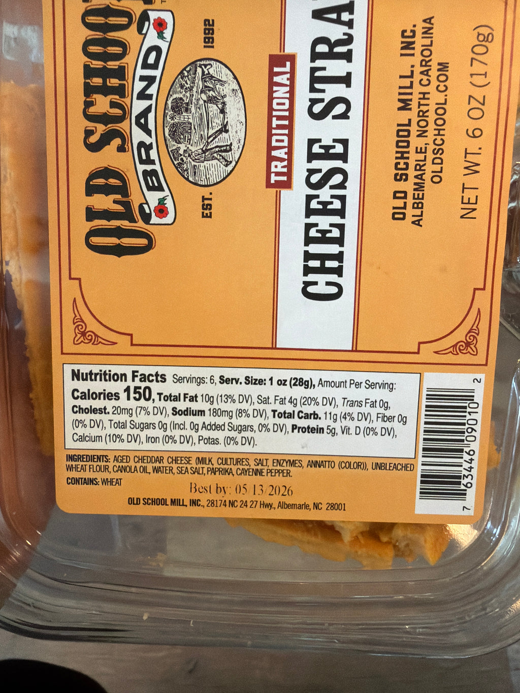 Old School Brand - Traditional Cheese Straws - beaudega