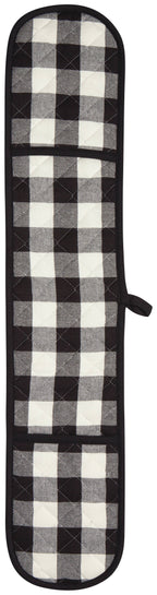 Now Designs by Danica - Black Check Double Oven Mitt