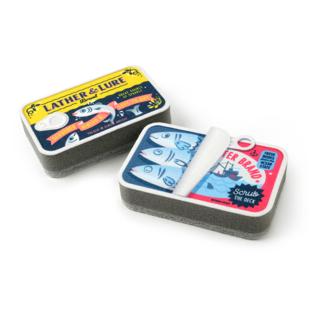 Fred & Friends - Sponges - TIDY TINS Sardines - Set of 2