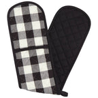 Now Designs by Danica - Black Check Double Oven Mitt