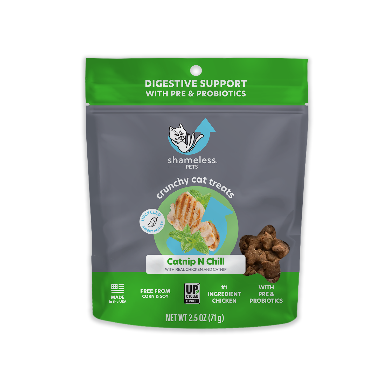 Shameless Pets - Catnip N Chill Crunchy Cat Treats - Chicken