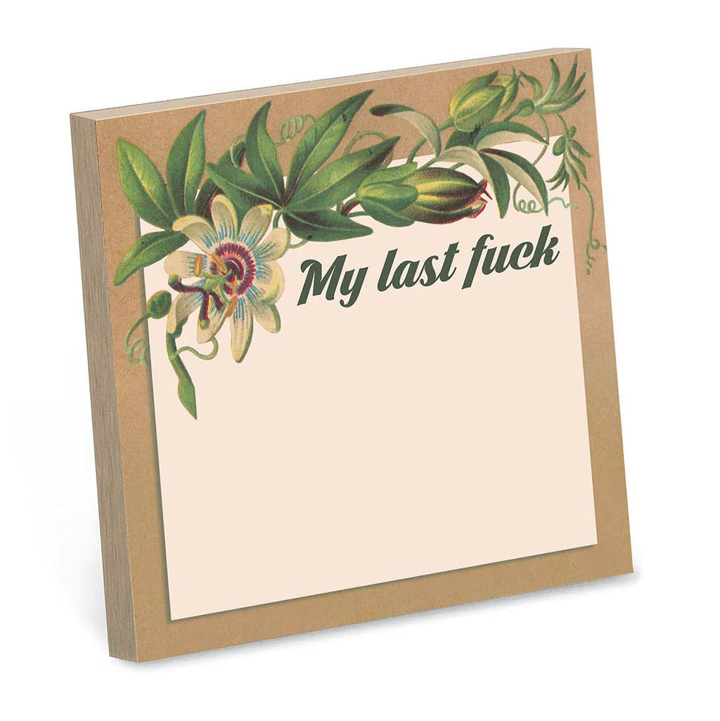 Bad Betty Greeting Co. - My Last Fuck - Funny Sarcastic Sticky Note Pad