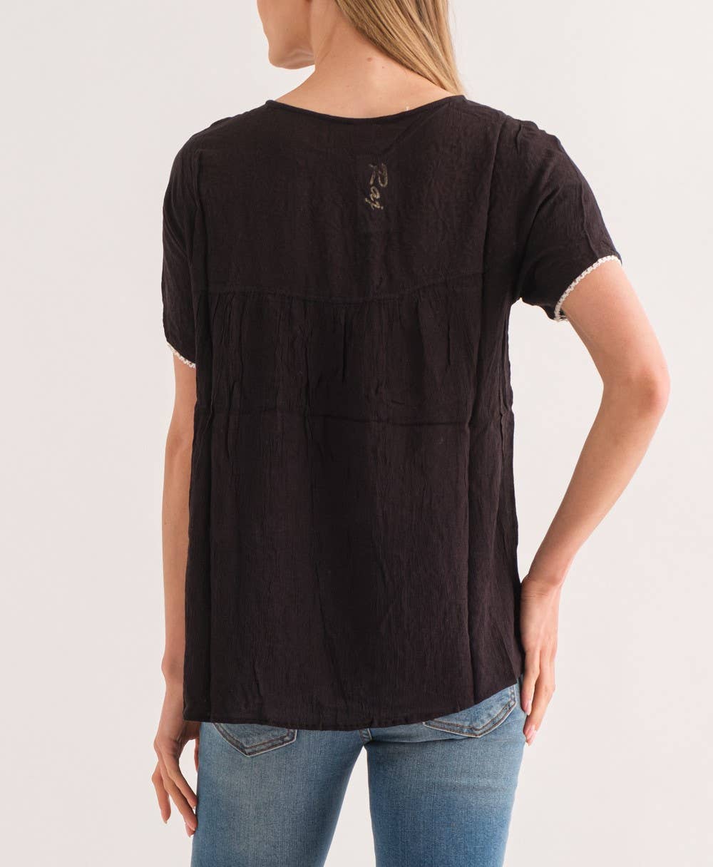 Raj Trading & Imports (USA) Inc. - Juna Embroidered Top 1295