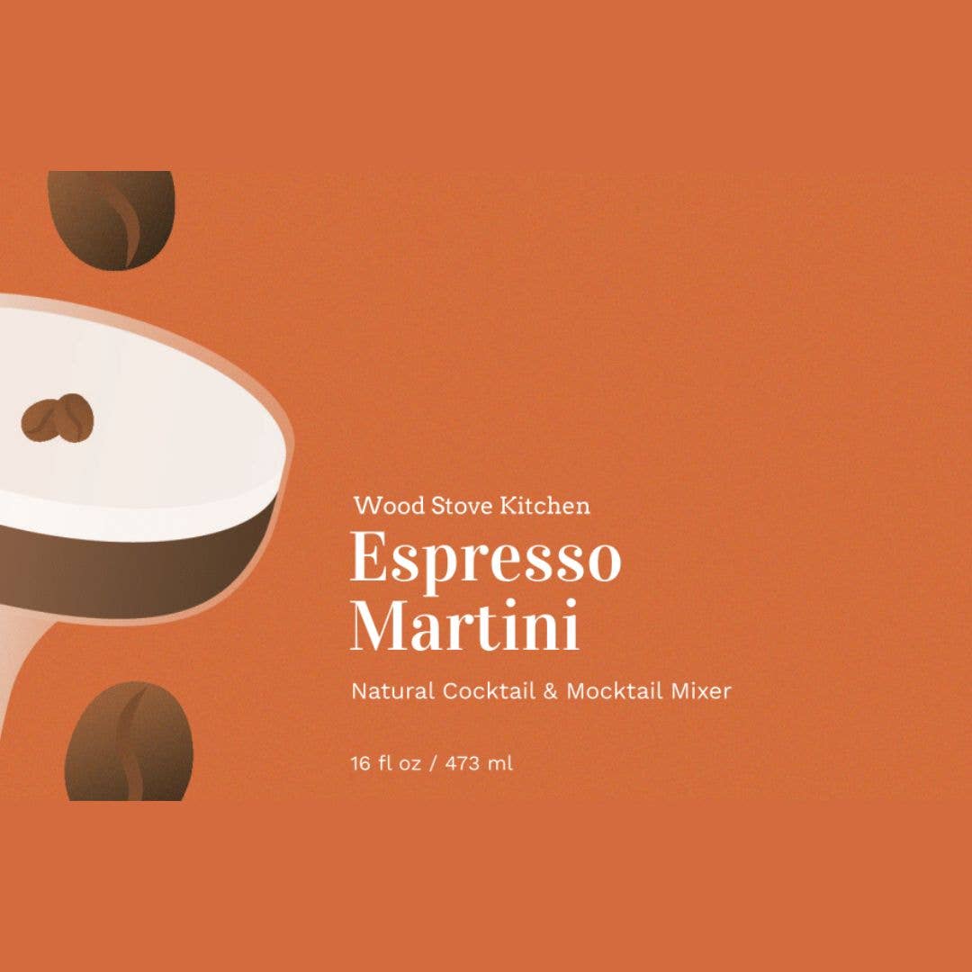 Wood Stove Kitchen - Espresso Martini Cocktail & Mocktail Mixer, 16 fl oz