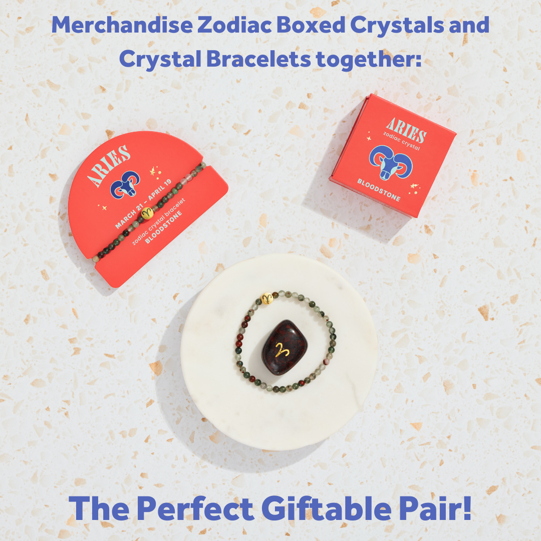 GeoCentral - Aries Mini Zodiac Bracelet – 4mm Crystal Beads