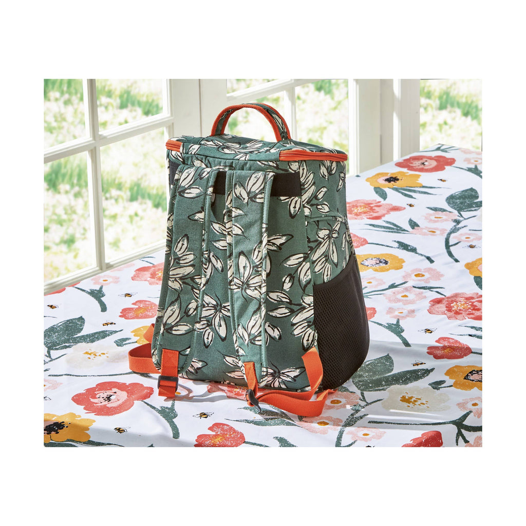tag - Leaf Insulated Cooler Tote Green Multi Canvas Summer