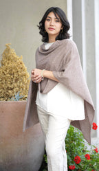 Dolma - Cashmere Poncho Mocha 