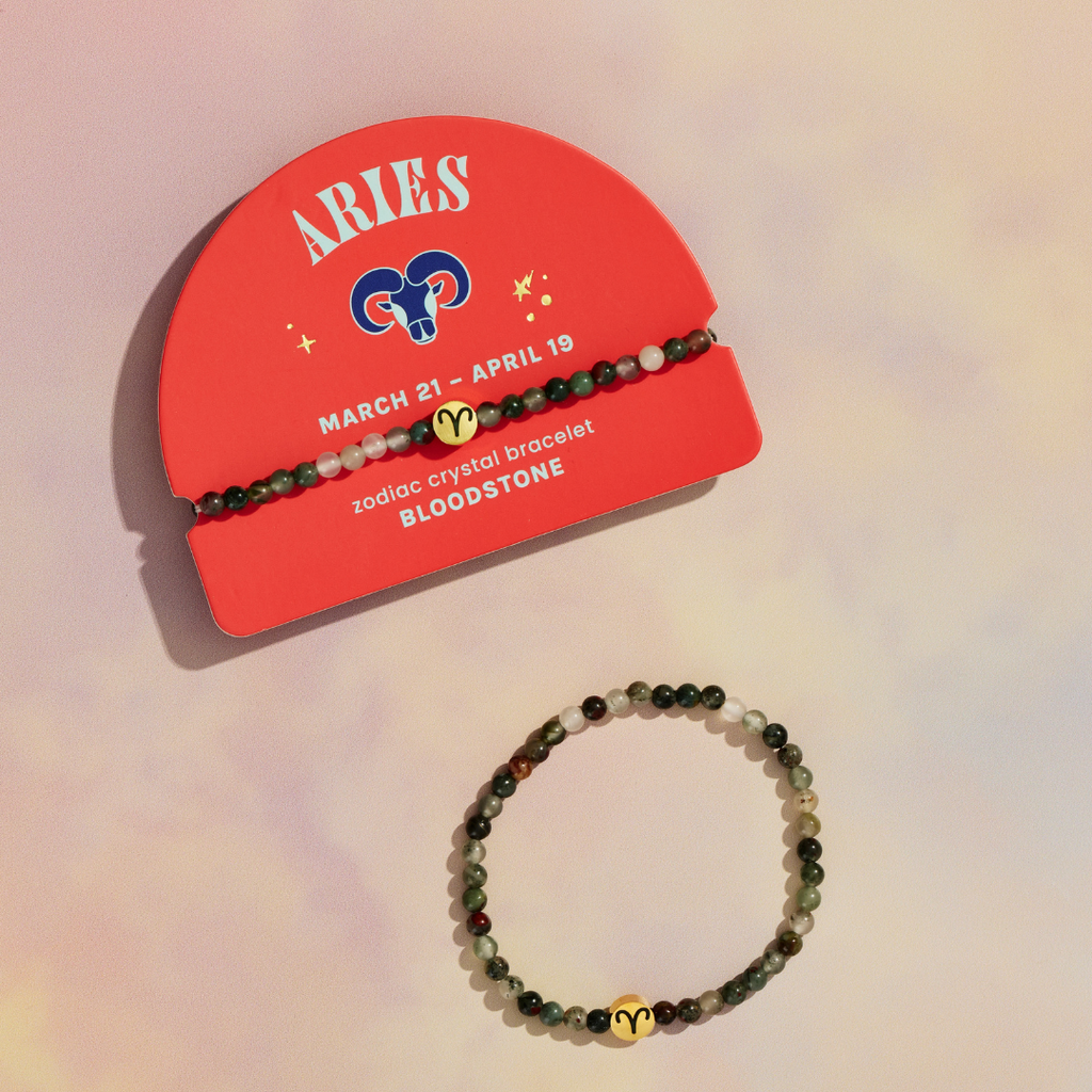 GeoCentral - Aries Mini Zodiac Bracelet – 4mm Crystal Beads