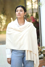 Dolma - Cashmere Scarf/Wrap Ivory