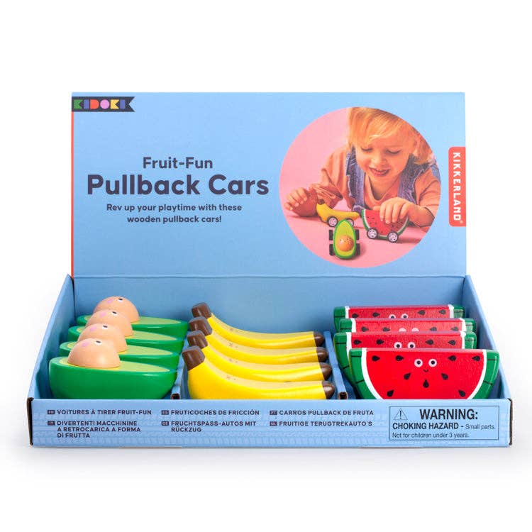 Kikkerland Design Inc - Fruit-Fun Pullback Cars