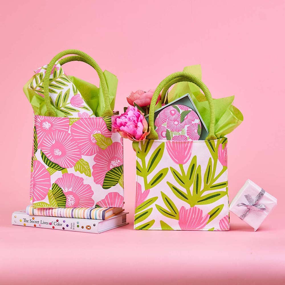 rockflowerpaper - POPPY PAPAVER Itsy Bitsy Reusable Gift Bag Tote