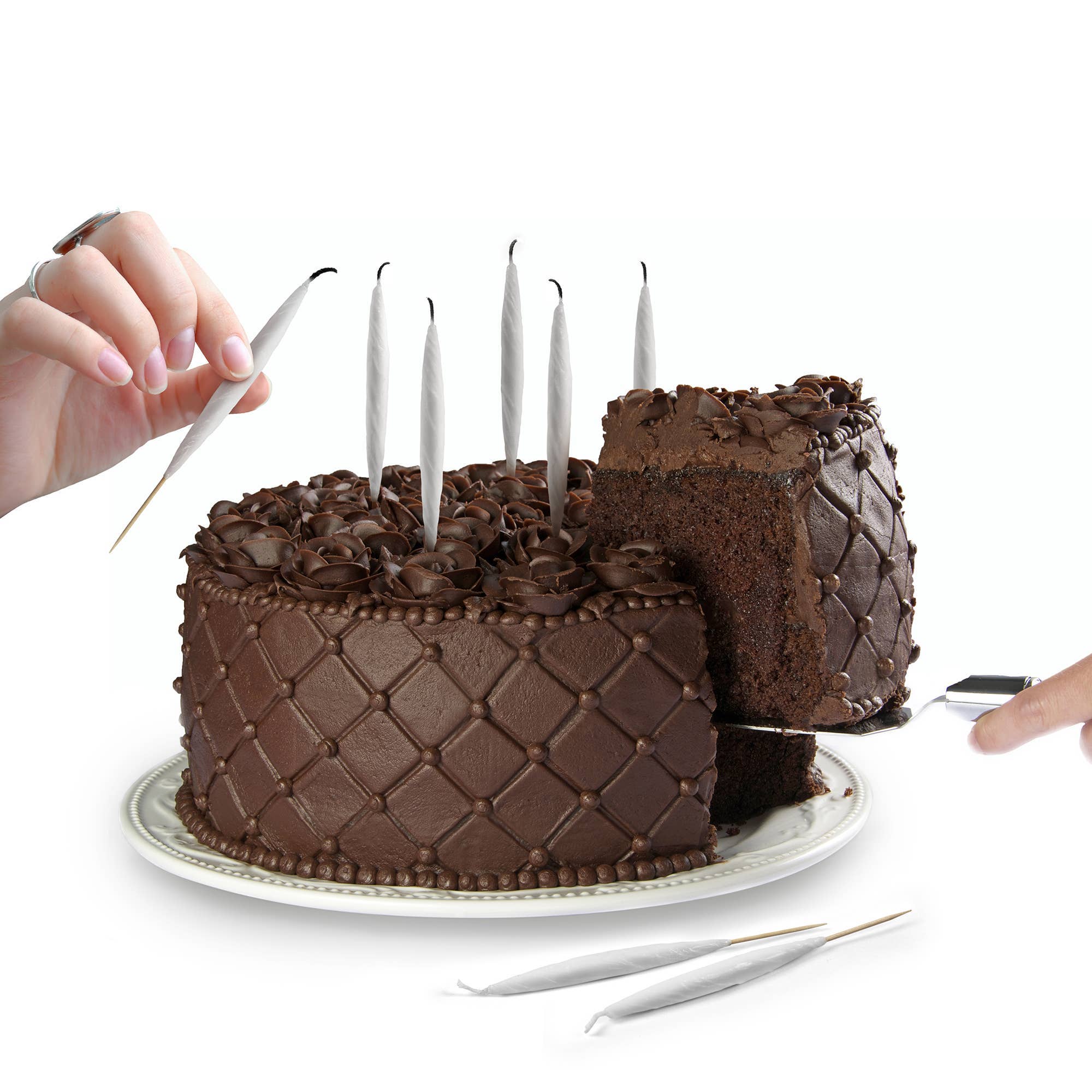 Fred & Friends - Lit! - Joint Birthday Candles - Set of 6