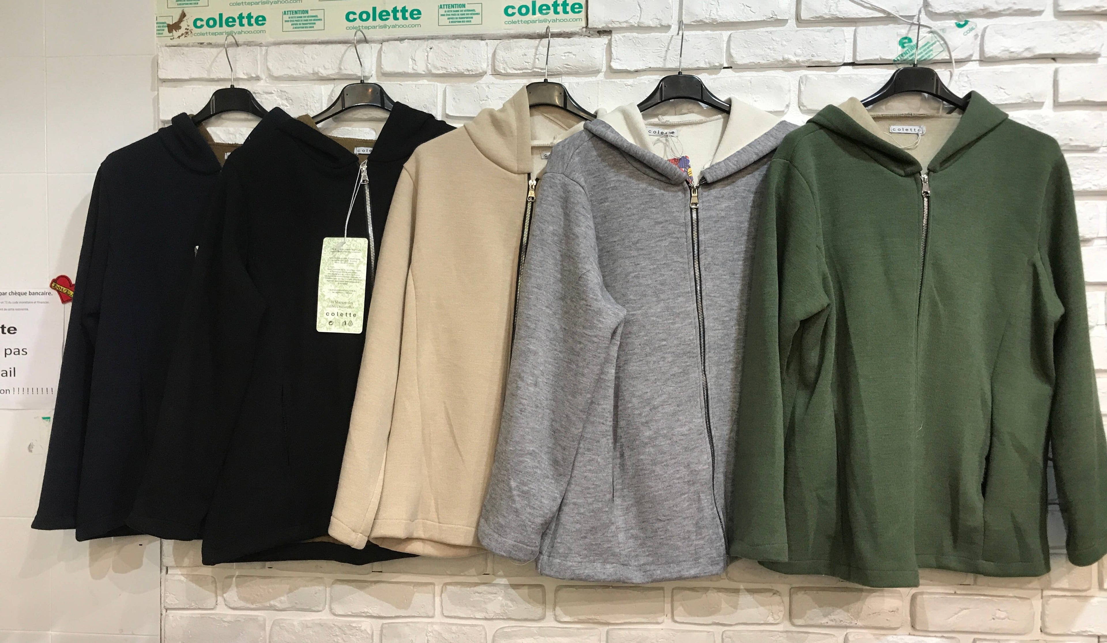 la maison des fibres naturelles - Zip jacket 09568 20% nylon 75% polyester 5% elastic