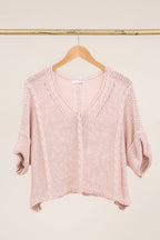 la maison des fibres naturelles - Cotton knit sweater 1916 100% LINEN