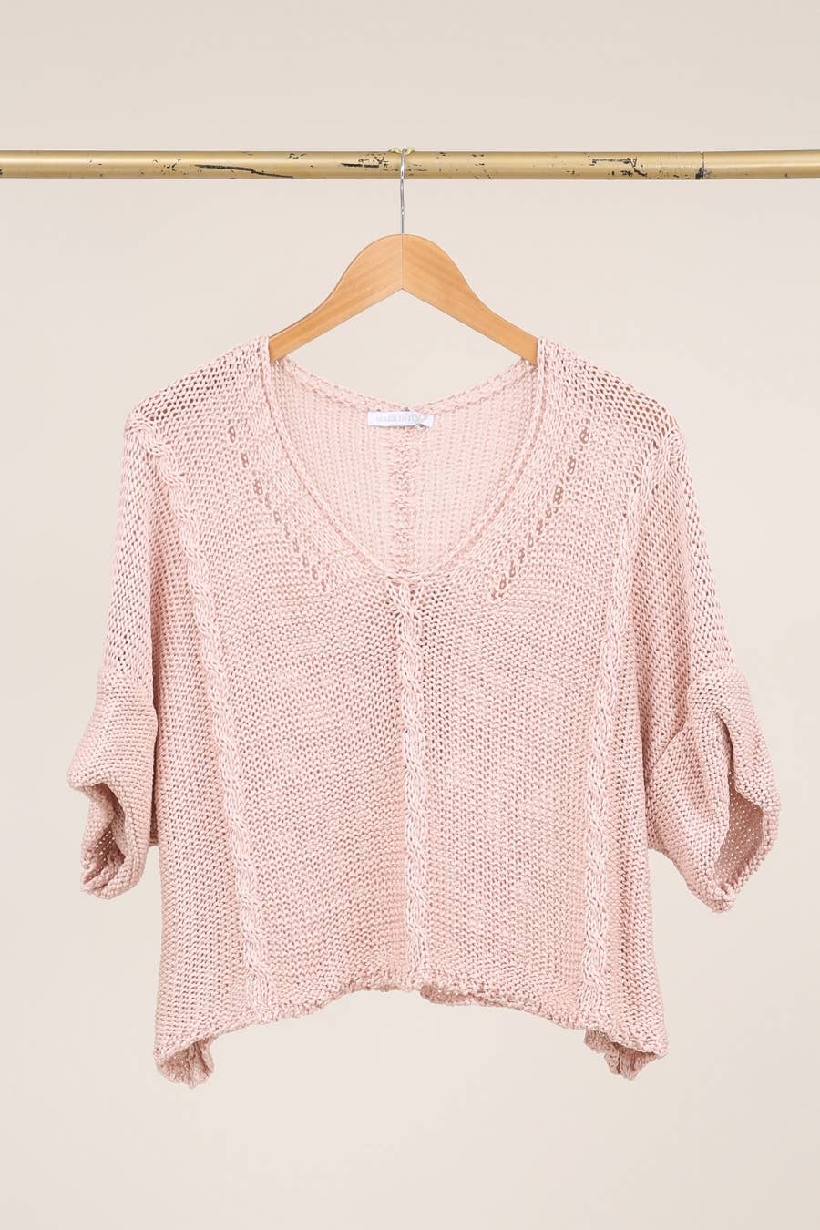 la maison des fibres naturelles - Cotton knit sweater 1916 100% LINEN