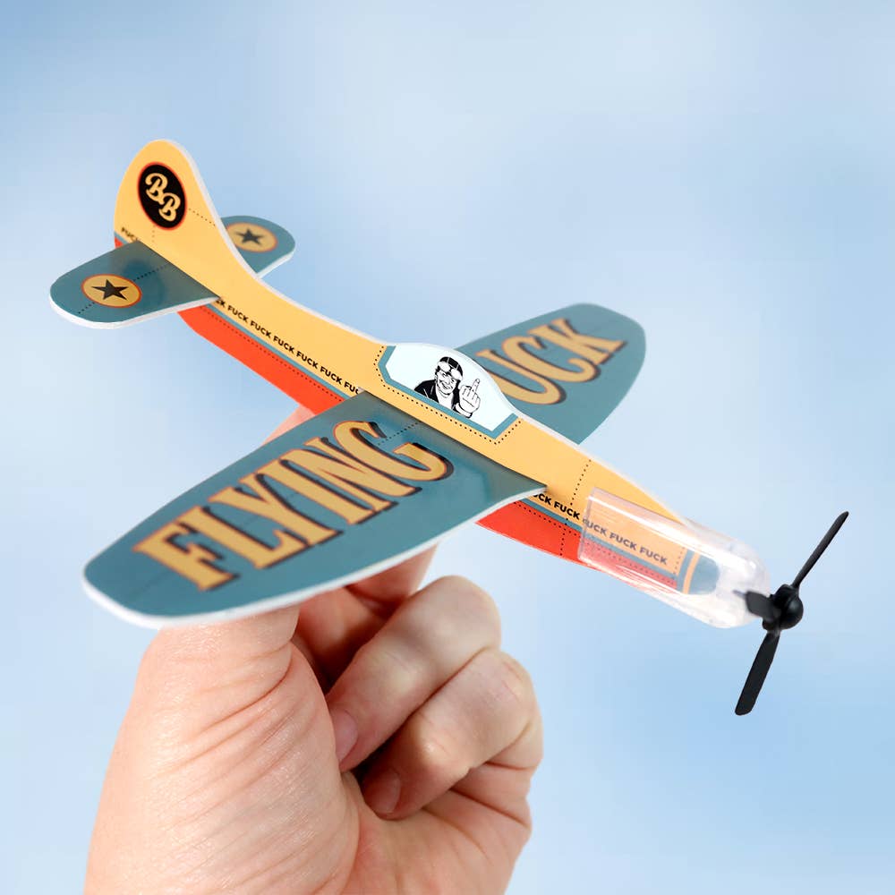 Bad Betty Greeting Co. - Novelty Toy Foam Glider Flying Fuck - Funny Gag Gift