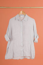 la maison des fibres naturelles - 620090u 100% linen shirt made in Italy
