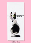 Bad Grandma Designs - Bitch What the Fuck Dishtowel Kitchen Towel