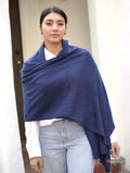 Dolma - Cashmere Scarf/Wrap Navy