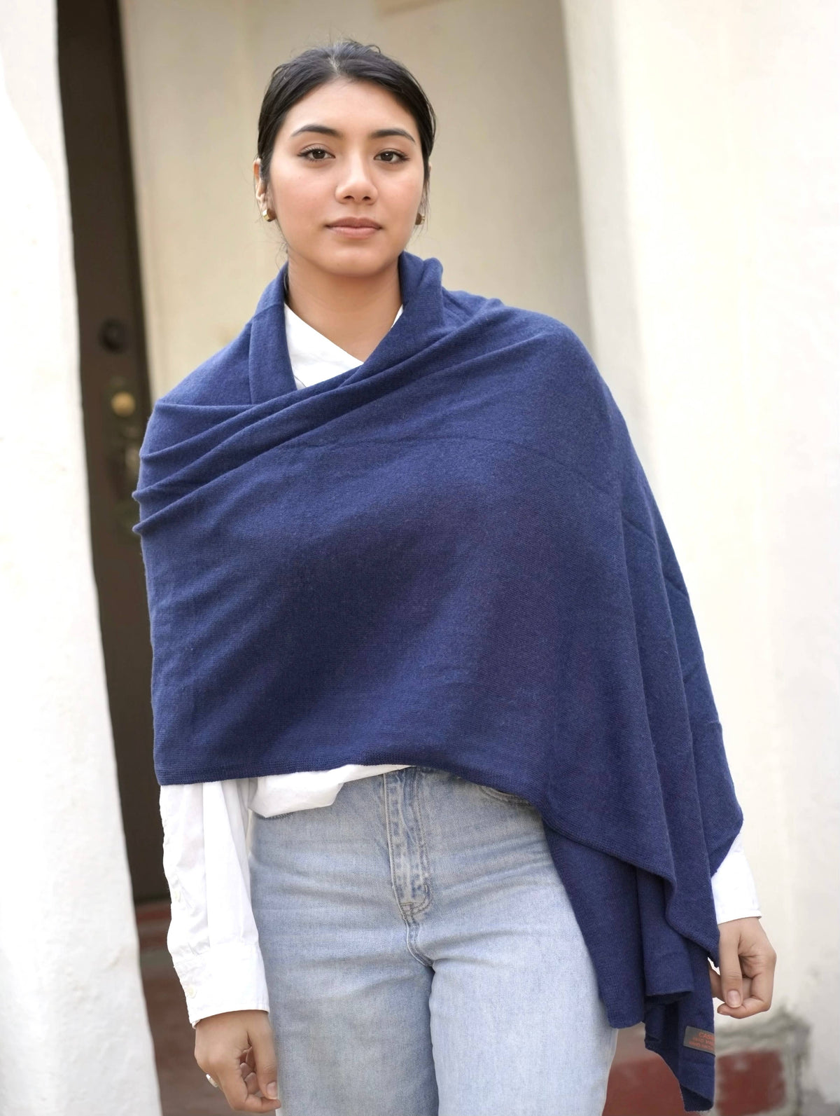 Dolma - Cashmere Scarf/Wrap Navy
