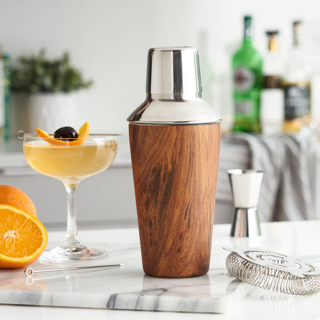 TRUE - Wood Pattern 20 oz Cocktail Shaker