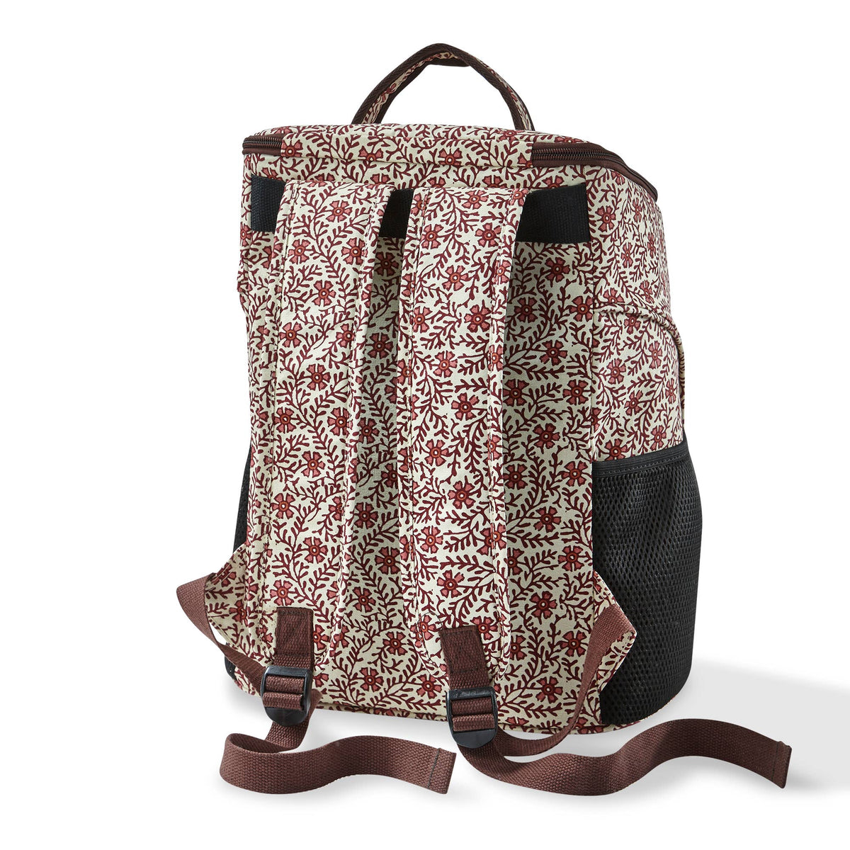tag - Floral Vine Insulated Tote Wine Canvas Summer