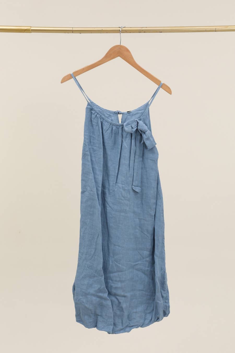 la maison des fibres naturelles - Linen strap dress 72313 100% linen lining 100% cotton