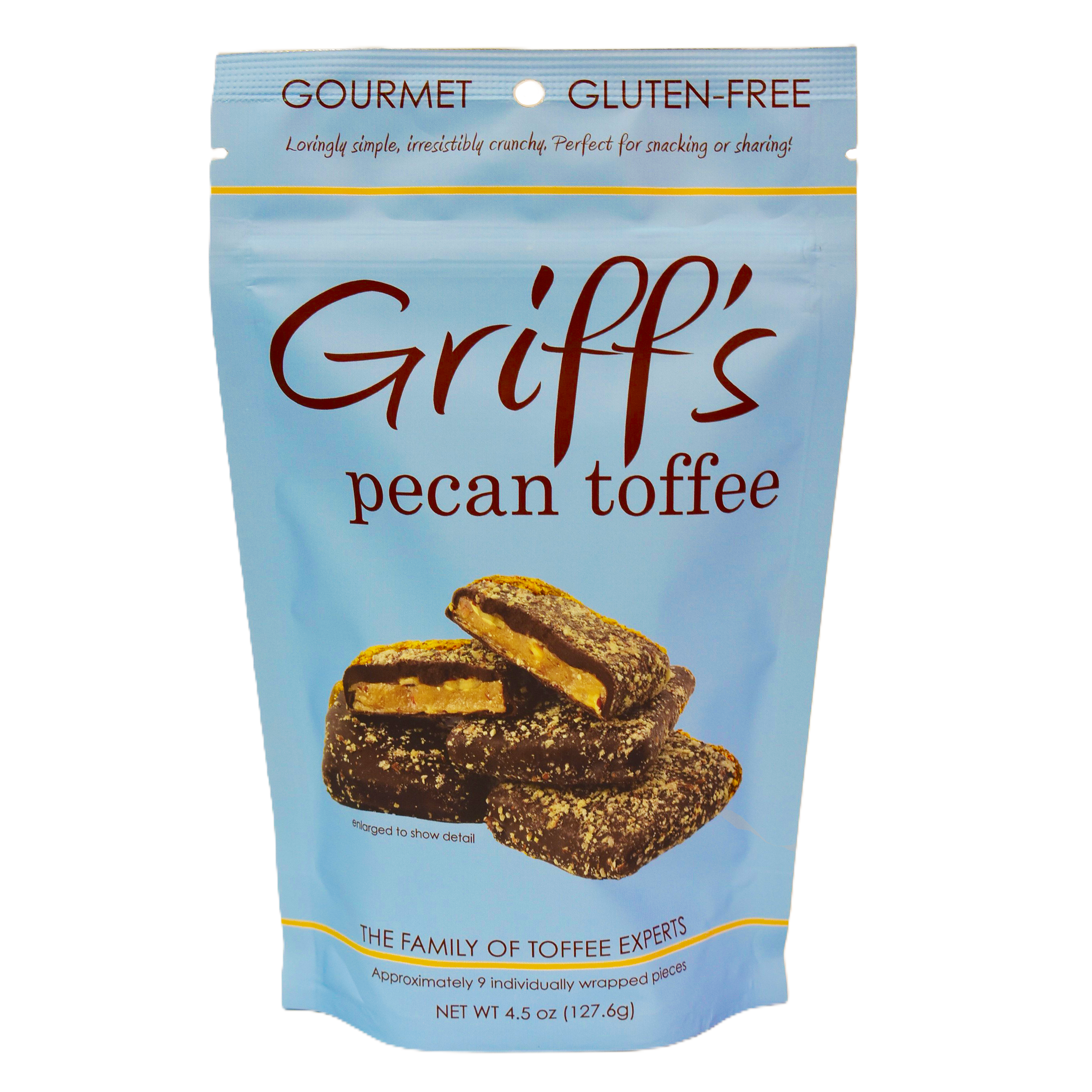 Griff's Toffee - Griff's Pecan Toffee - 4.5oz bag