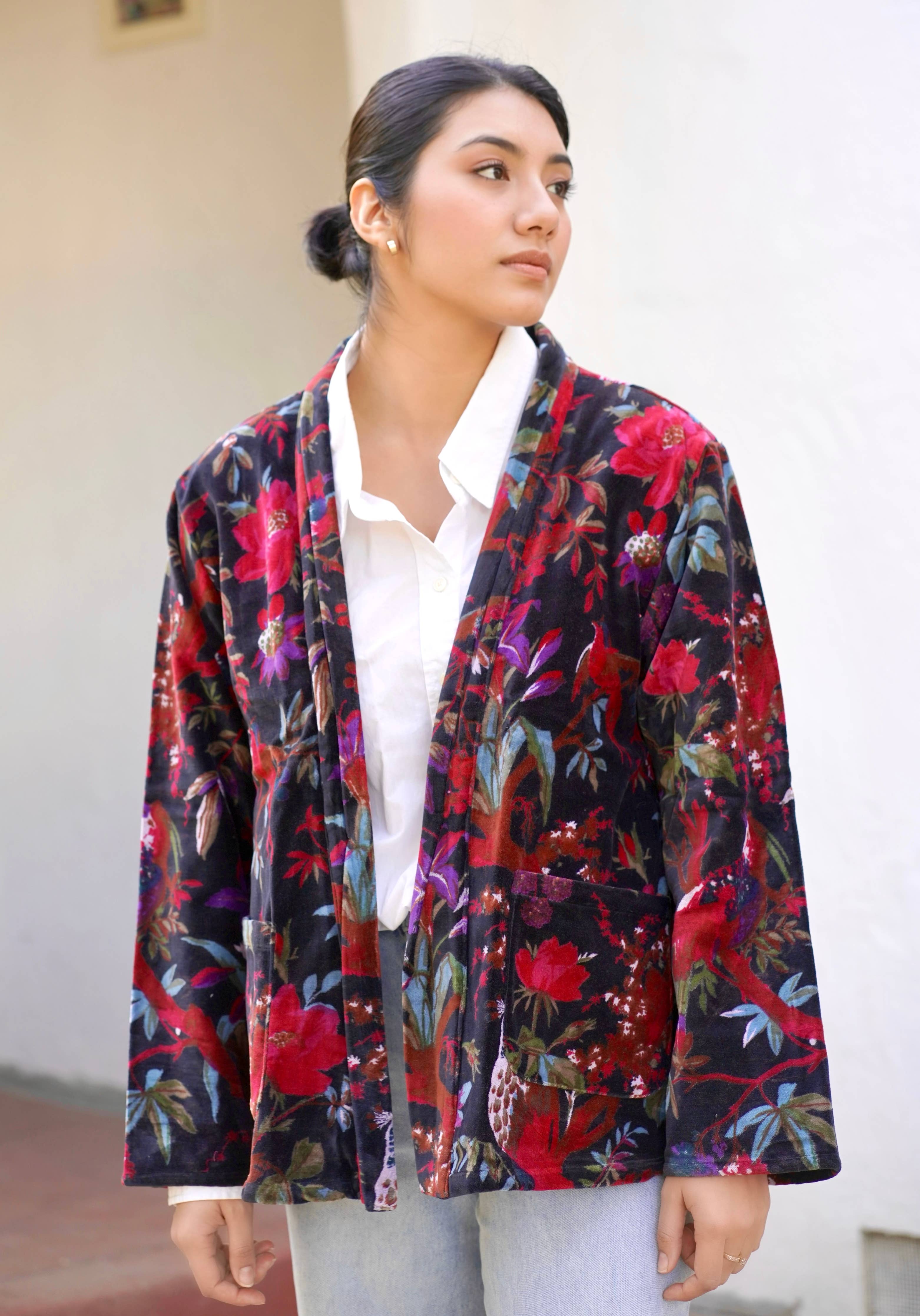 Dolma - Astrid Velvet Jacket Black OS