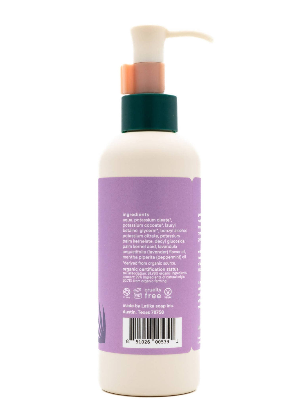 Latika Beauty - Organic Body Wash - CALM - Lavender essential oil