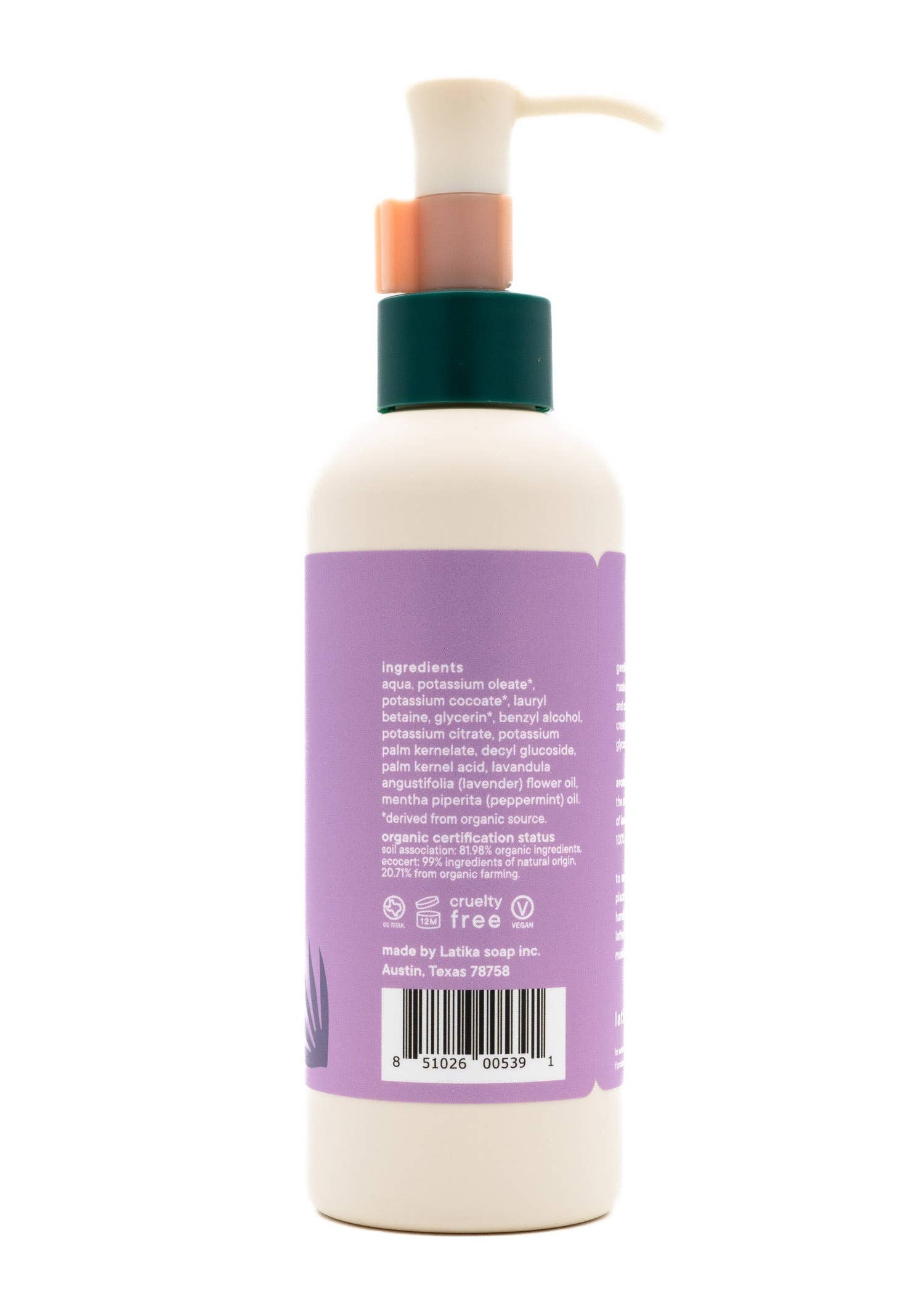 Latika Beauty - Organic Body Wash - CALM - Lavender essential oil