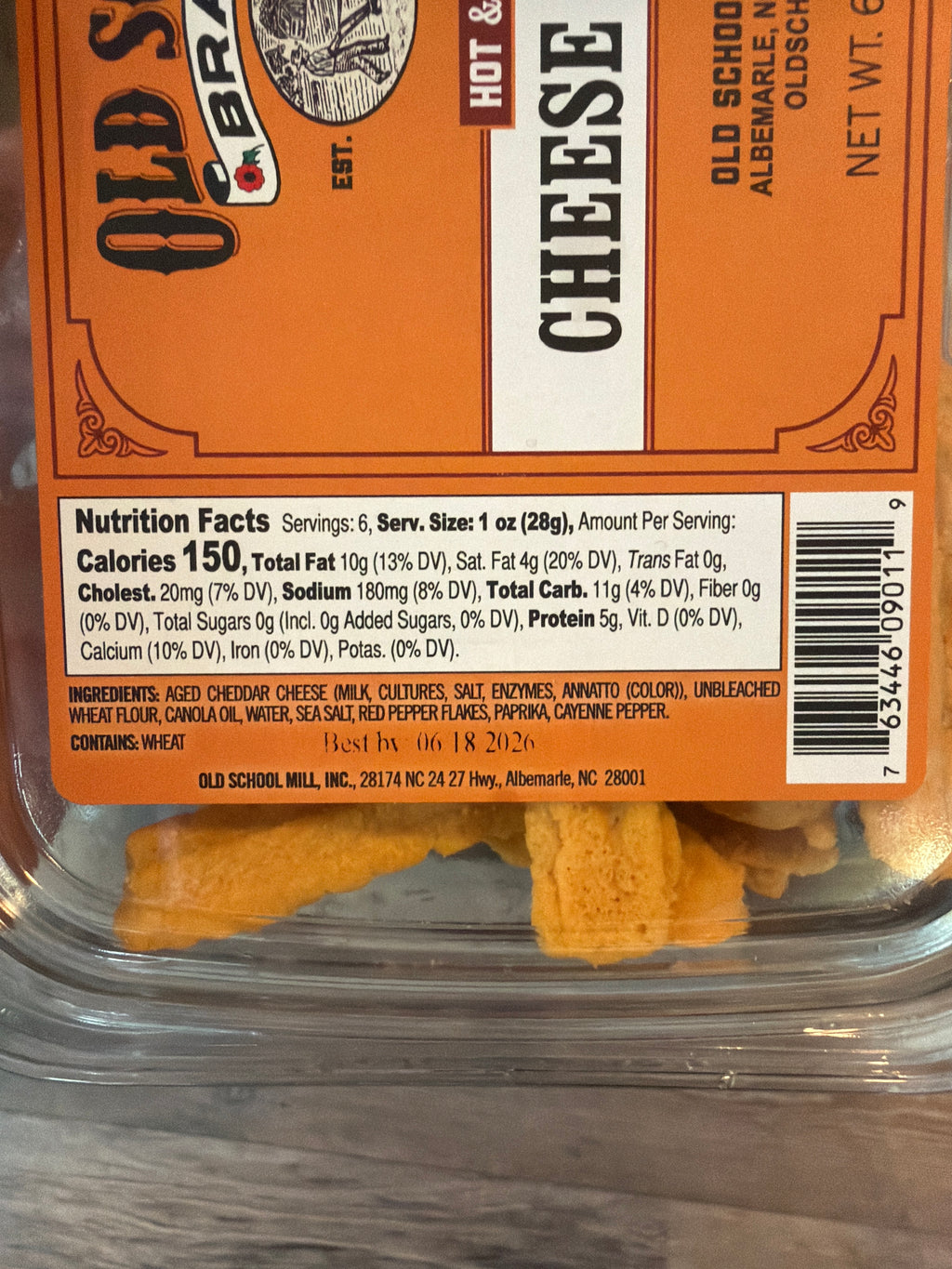 Old School Brand - Hot & Spicy Cheese Straws - beaudega