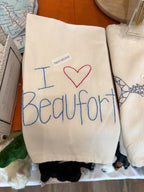 Pizer Dog - “I ❤️ Beaufort” Tea Towel