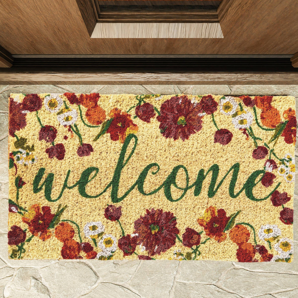 tag - Blooming Welcome Coir Mat Multi Everyday