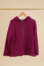 la maison des fibres naturelles - Zip jacket 09568 20% nylon 75% polyester 5% elastic