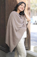 Dolma - Cashmere Poncho Mocha 