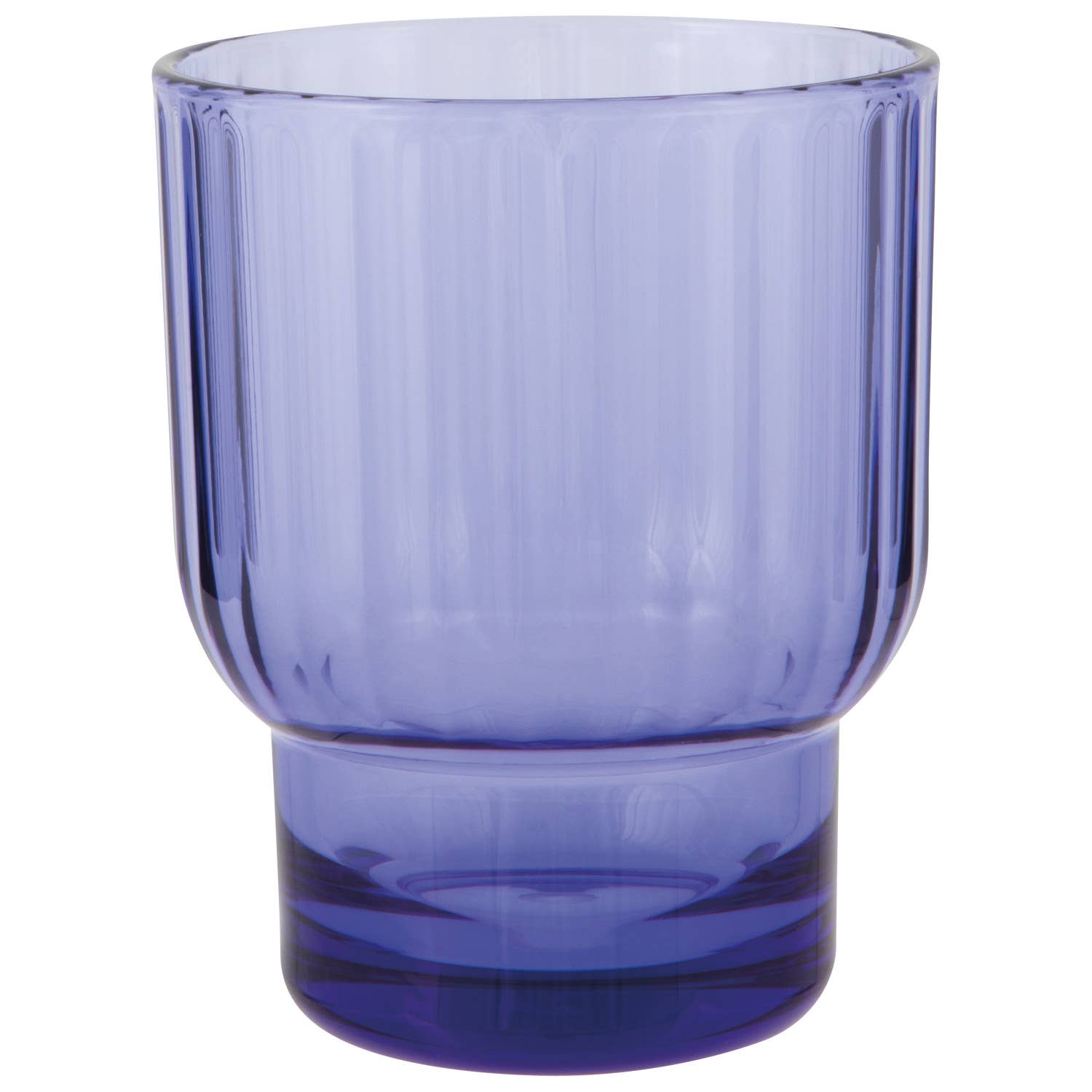 Now Designs by Danica - Acrylic Fluted DOF Glass - Violet Blue