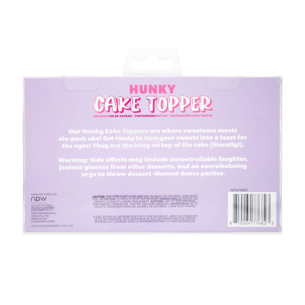 NPW - Hunky Cake Topper-4 Pack