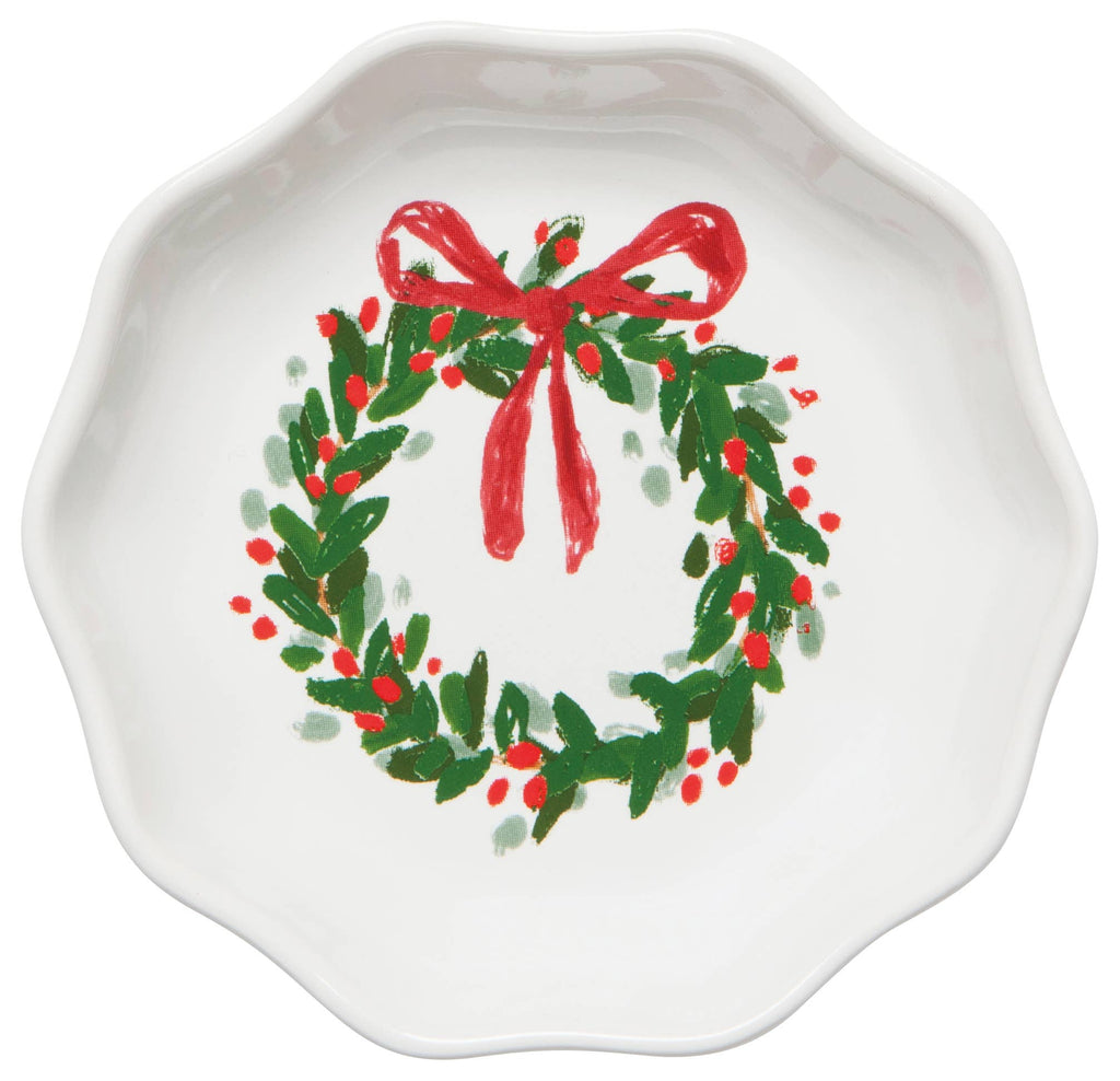 Now Designs by Danica - Wreaths Shaped Christmas Pinch Bowls