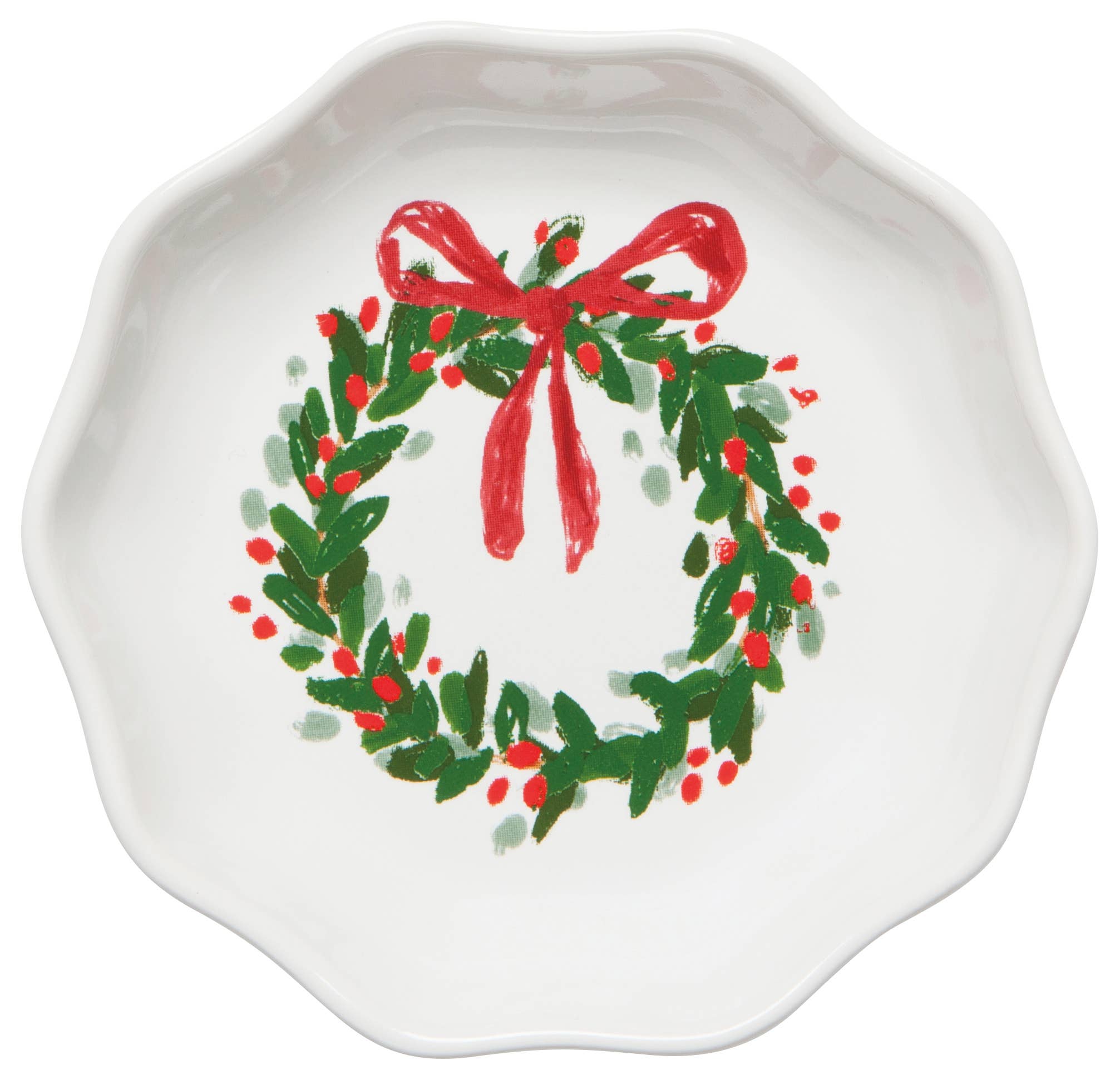 Now Designs by Danica - Wreaths Shaped Christmas Pinch Bowls