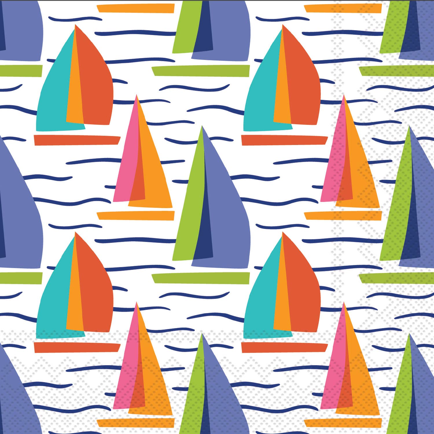 Boston International - Paper Cocktail Napkins 20 Ct Bright Sails