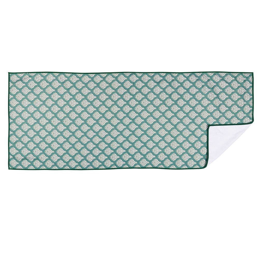 rockflowerpaper - FIFER GREEN Yoga Towel