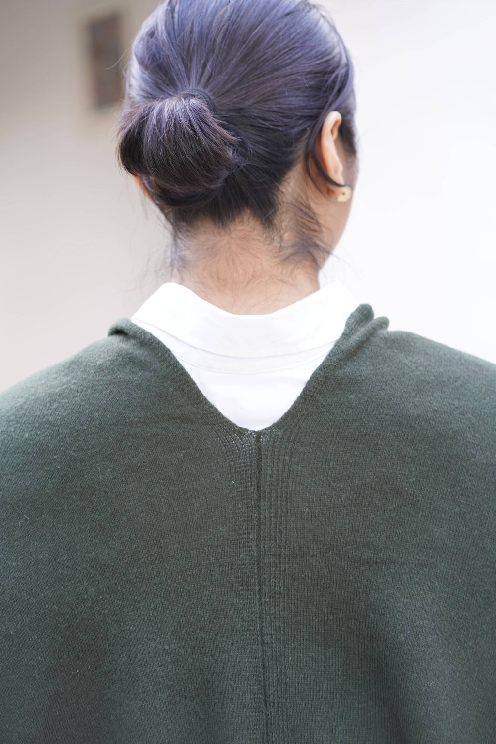 Dolma - Cashmere Poncho Seaweed 