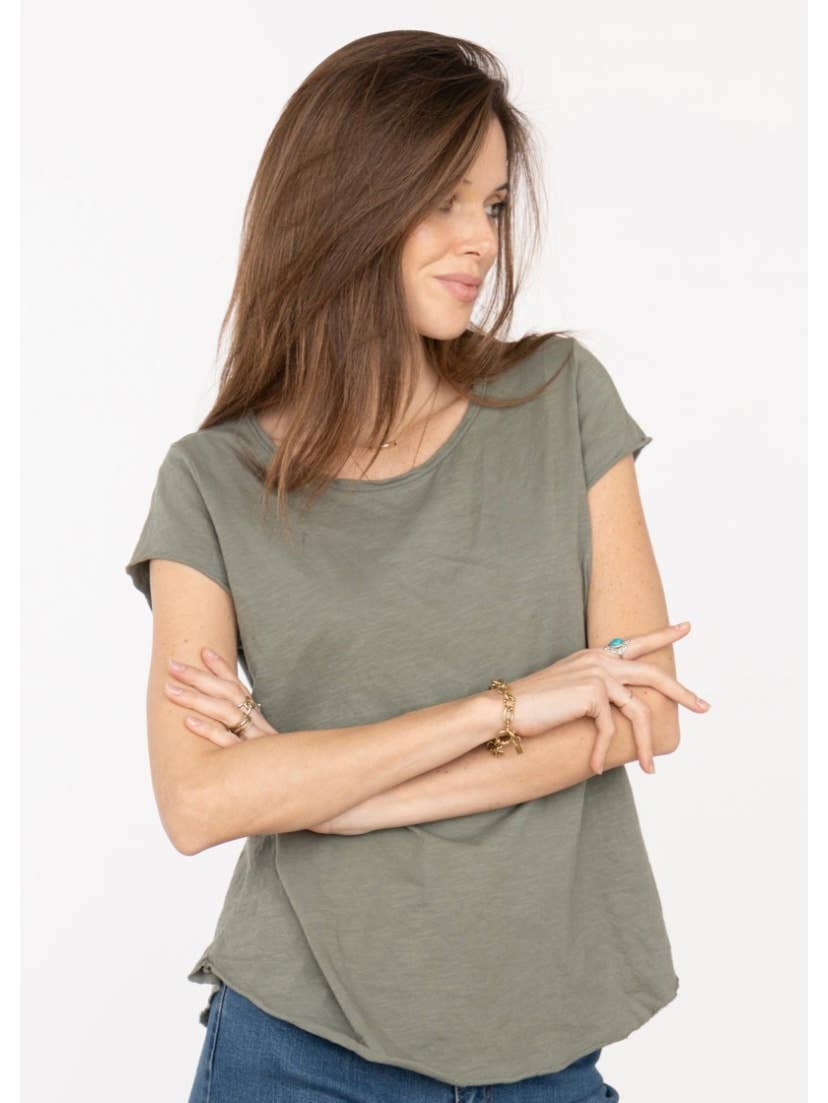 LINEN & COTTON HOUSE - COTTON T-SHIRT ROUND NECK, BASIC 8117